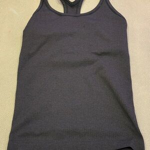 Lululemon Athletica Black Fitted Sleeveless Tank Top